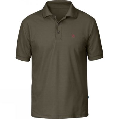 Camisa Fjallraven Crowley Piqué Hombre Verde Oliva - Chile SKA965482